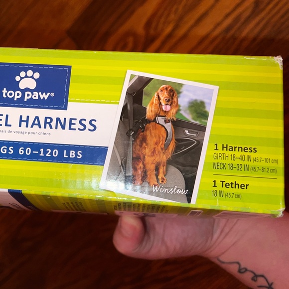 New In Box Dog Seatbelt Padded Travel Harness W/ Tether - Picture 5 of 6